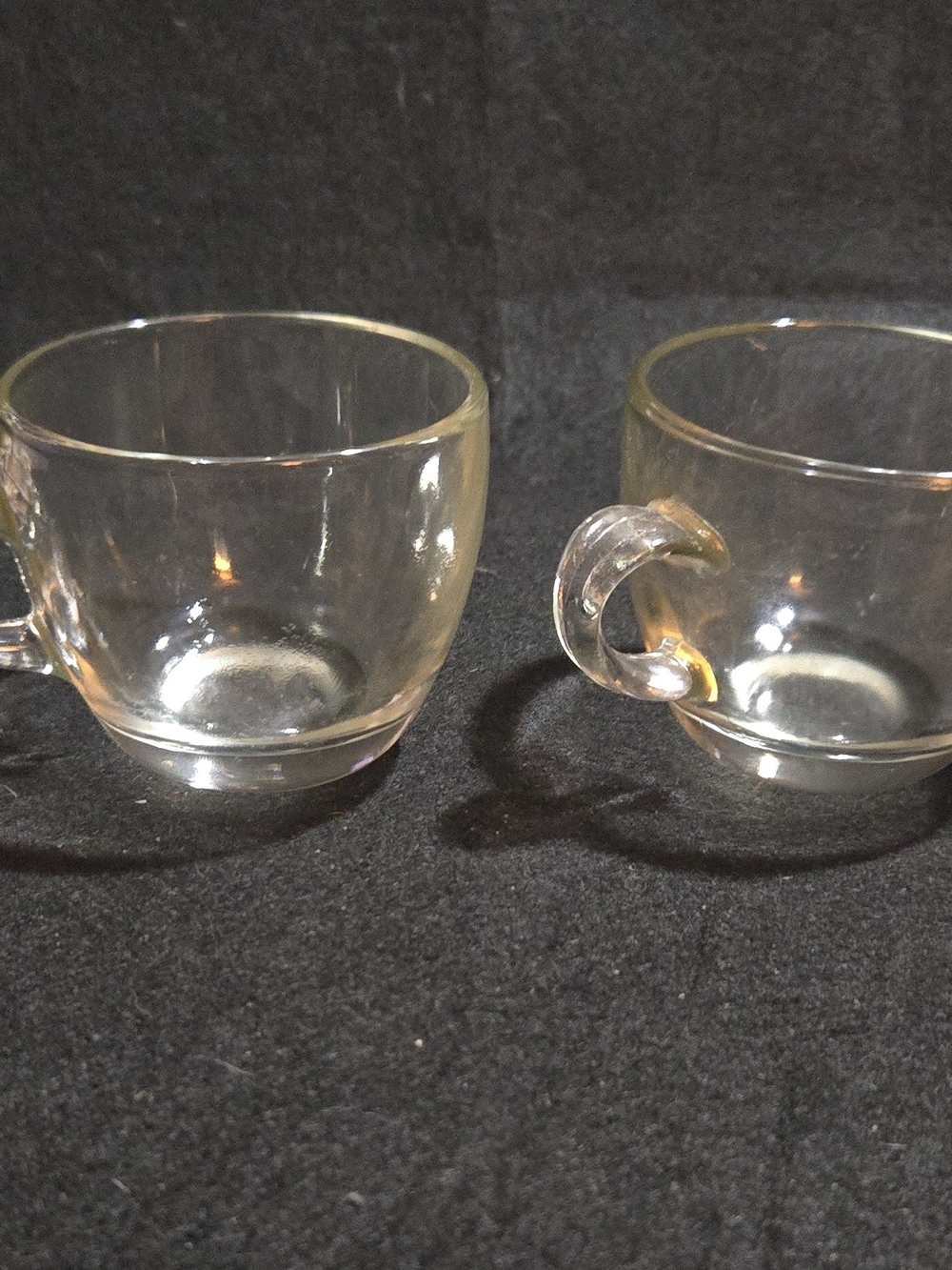 Clear Glass Espresso Cups - Set of 2